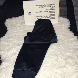 Adidas Joggers, Med 10/12 Color Navy Blue